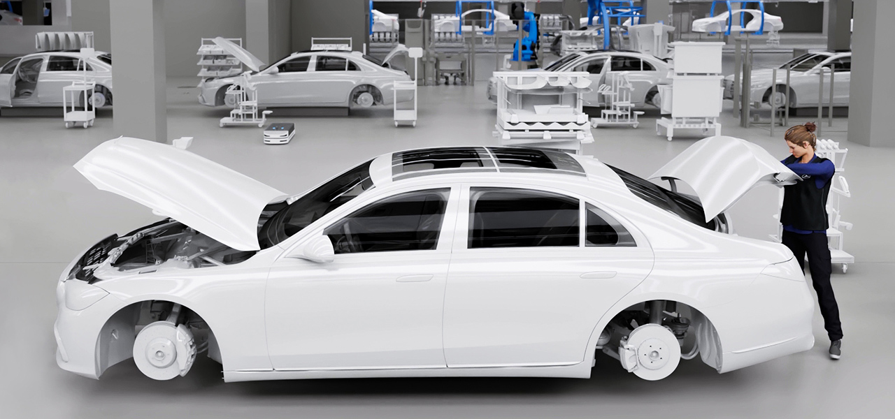 Virtuelle Produktionsplattform mit Einbindung der Zulieferer (Mercedes-Benz)